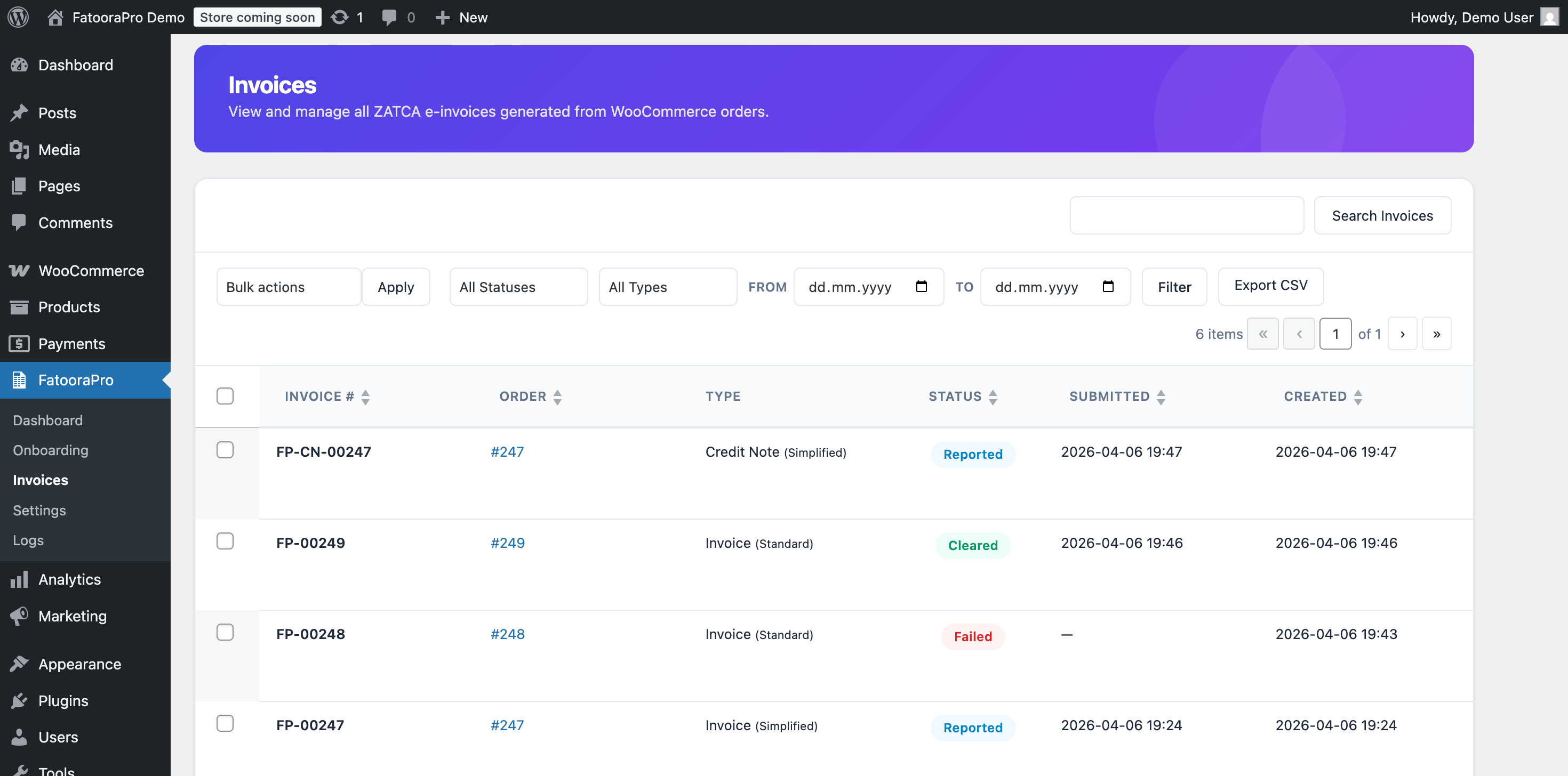 FatooraPro Invoices